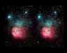 The Trifid Nebula M20 in Sagittarius is a beautiful object consisting of a conspicuous emission nebula and a remarkable reflection nebula component. M20 is a young star forming region (300,000 years old) about 30 light years across and is illuminated by a supergiant star at the center of its trilobed emission cloud. Approx 5500 light years away.